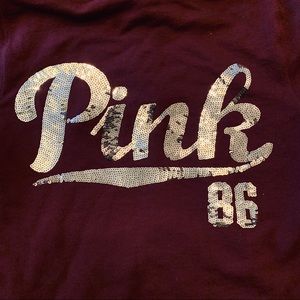 PINK Victoria's Secret Tops - Pink Sequins Hoodie PINK Victoria's Secret Tops - Pink Sequins Hoodie